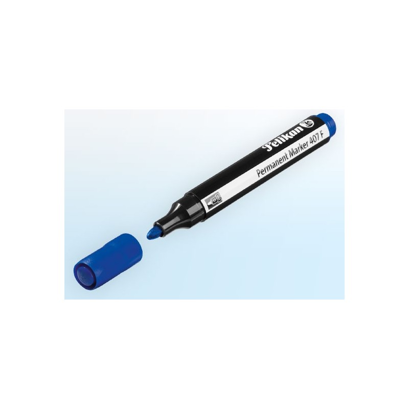 Marker permanentny 407F  Pelikan niebieski